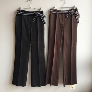 NWT 2 X NWT Suit Pants Grosgrain Belt
